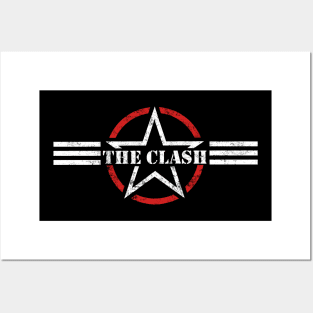 THE CLASH EMBLEM (RED - WHITE) Posters and Art